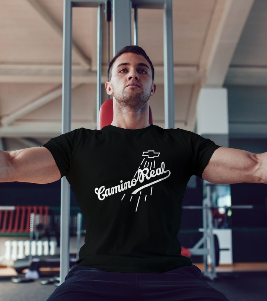 Los Angeles Dodgers Teoscar Hernandez Camino Real Chevrolet Logo T-Shirt