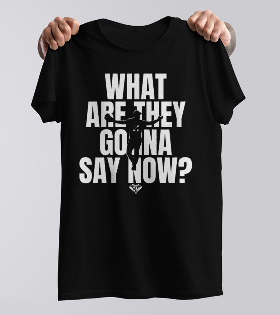 Los Angeles Dodgers What Are They Gonna Say Now Player Silhouette T-Shirt