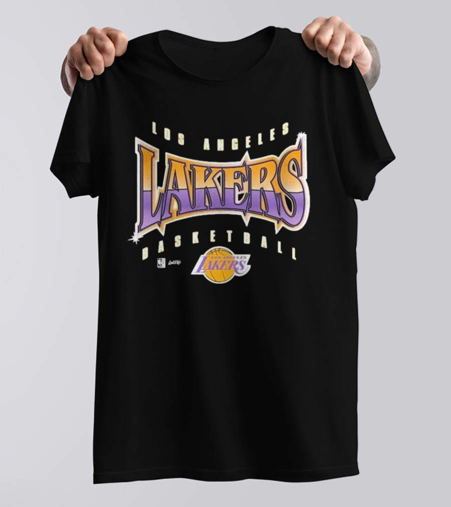 Los Angeles Lakers Basketball Vintage Style Typography T-Shirt