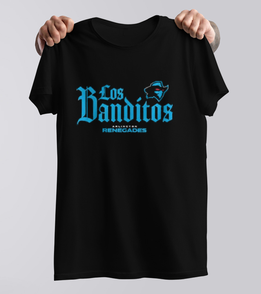 Los Banditos Arlington Renegades Texas Map Red Eyes T-Shirt