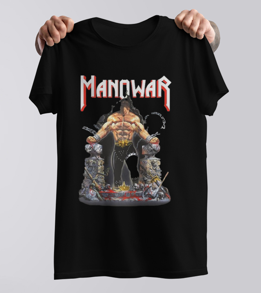 Manowar Louder Than Hell Warrior Chains 2025 T-Shirt