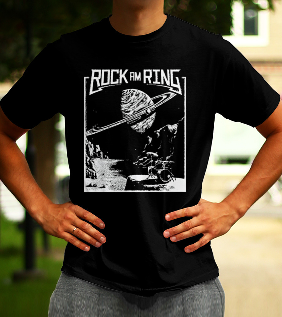 Rock Am Ring Lunar Beat Community Contest Gewinner Saturn Planet Drums T-Shirt