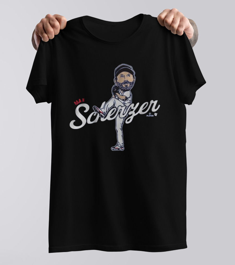 Max Scherzer Caricature Toronto Blue Jays MLB Pitcher Baseball T-Shirt