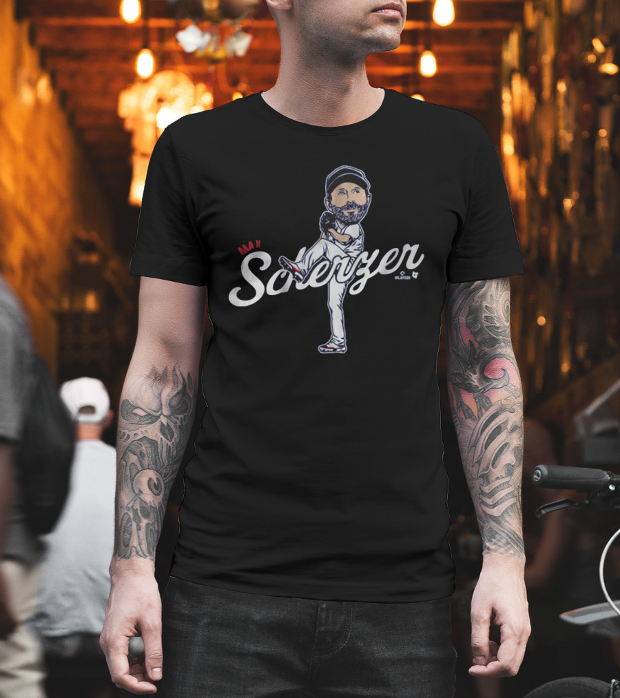 Max Scherzer Caricature Toronto Blue Jays MLB Pitcher Baseball T-Shirt
