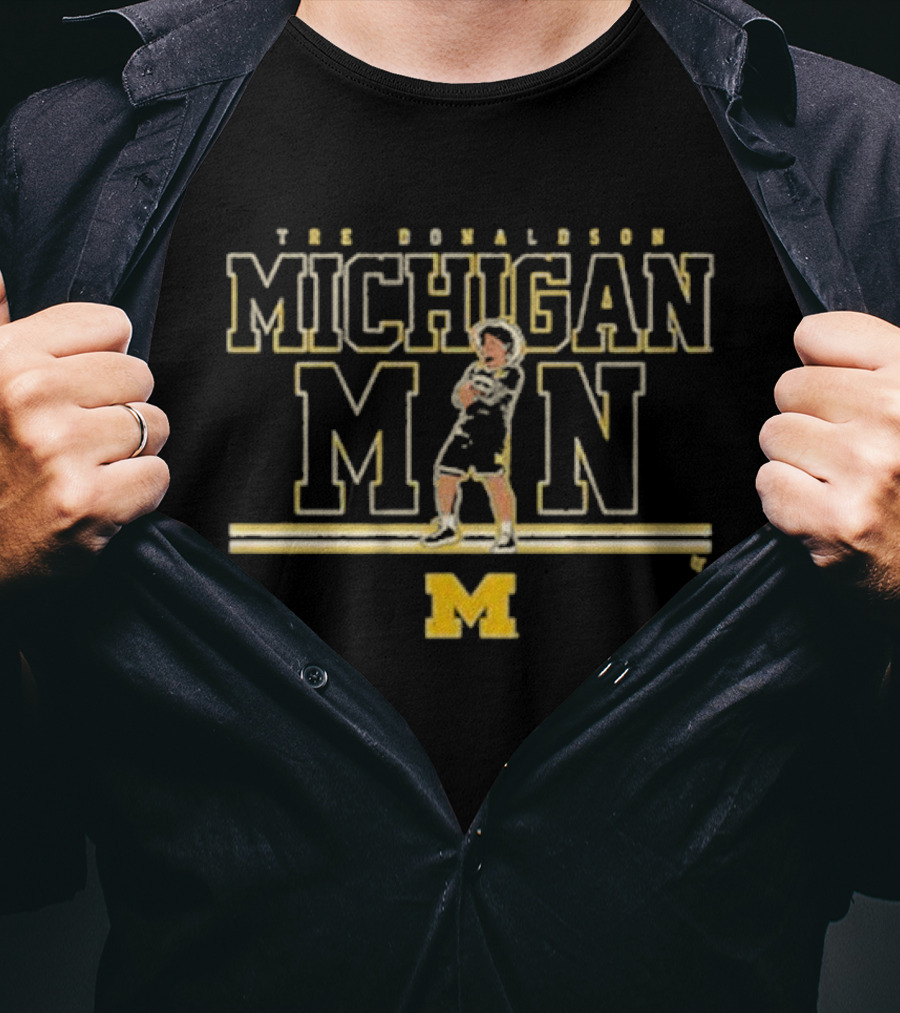THE DONALDSON MICHIGAN MAN MICHIGAN BASKETBALL T-Shirt
