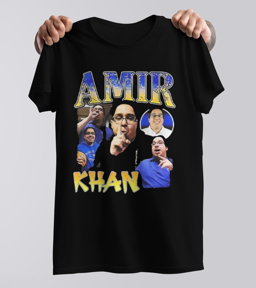 Amir Khan McNeese State University Blue And Gold Style T-Shirt