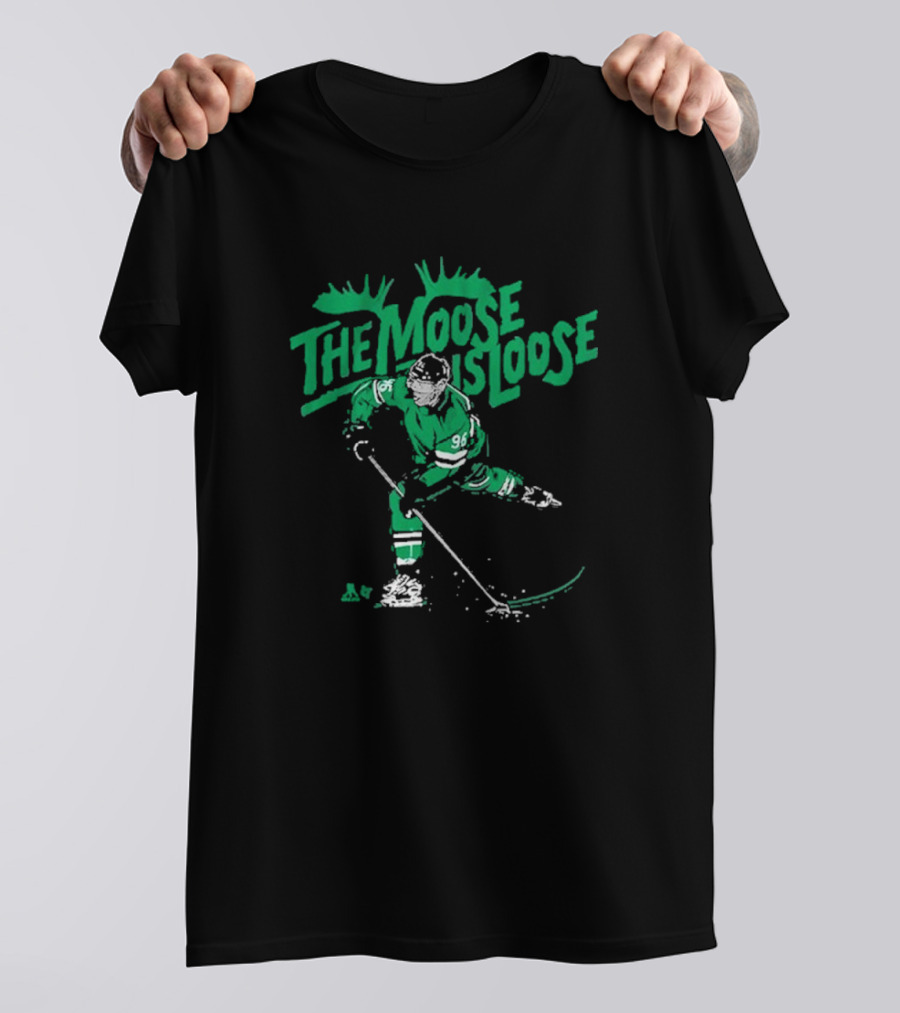 The Moose Is Loose Hockey Player Number 96 T-Shirt