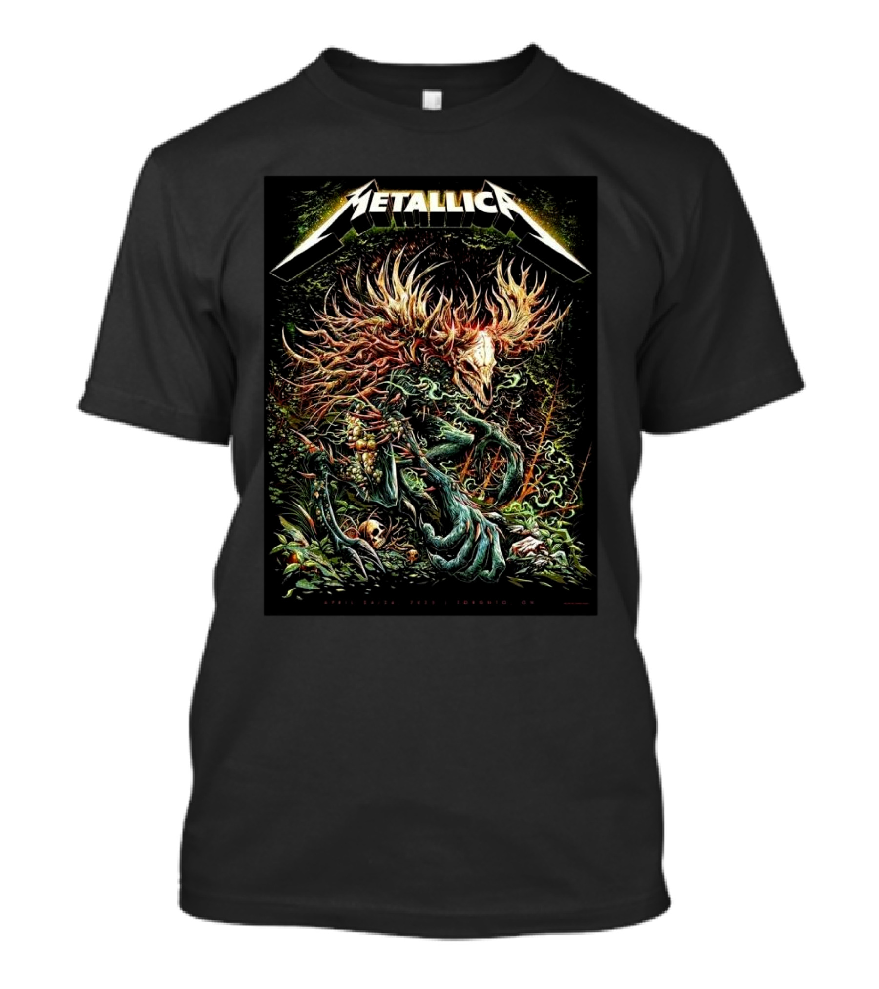 Metallica M72 Toronto Ontario 2025 Rogers Centre April 24 26 Forest Creature Skull Art T-Shirt