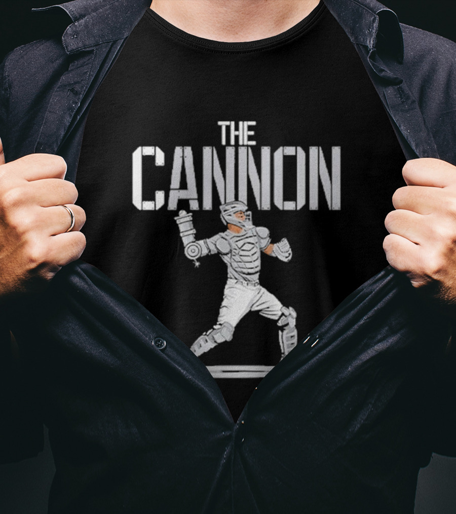 Mets Sean Manaea The Cannon Catcher Stance And Gear T-Shirt
