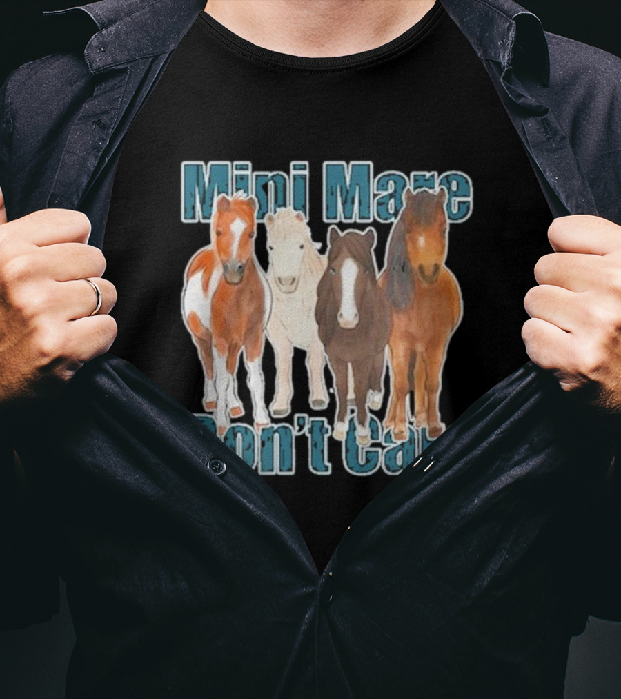 Mini Mare Don't Care Horse Trio T-Shirt