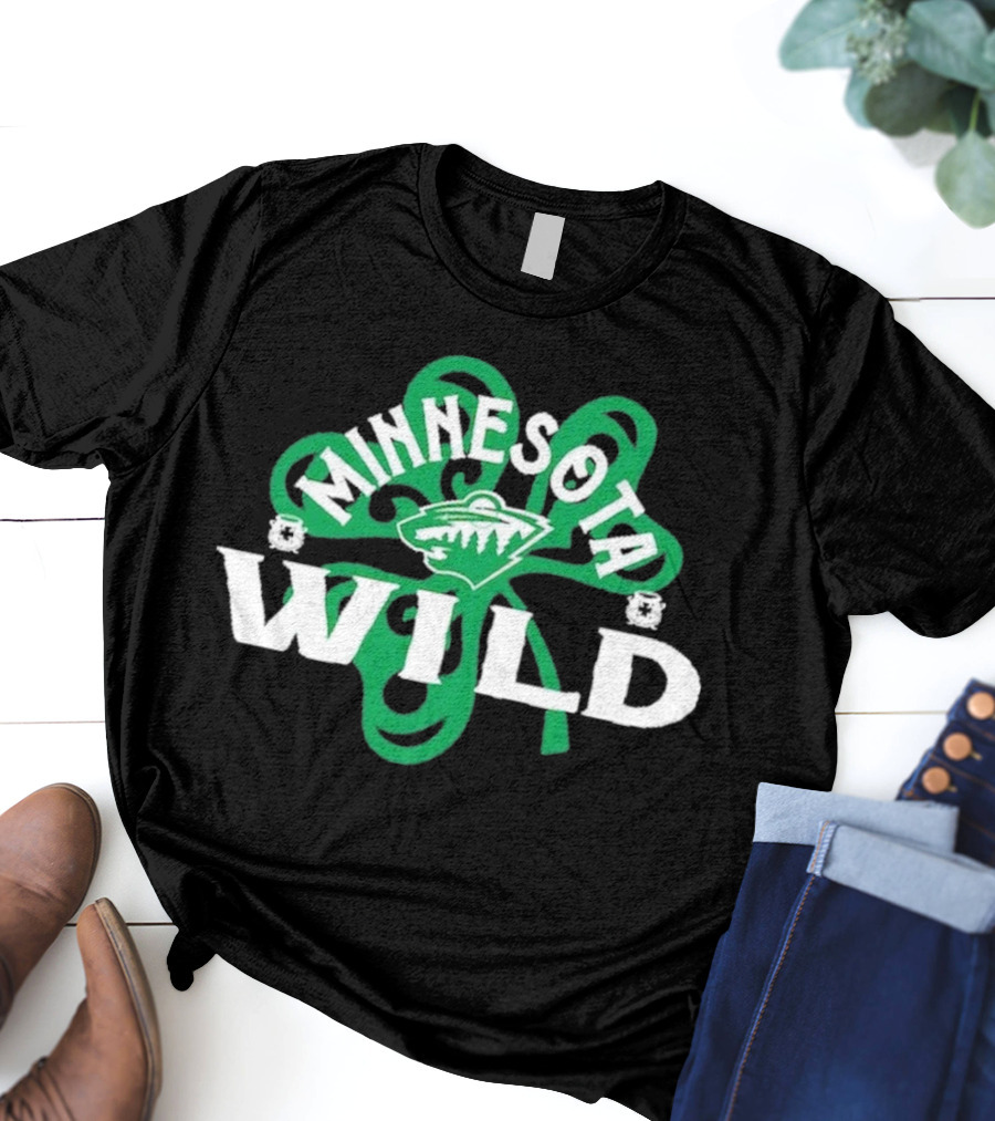 Minnesota Wild St. Patrick’s Day Shamrock T-Shirt