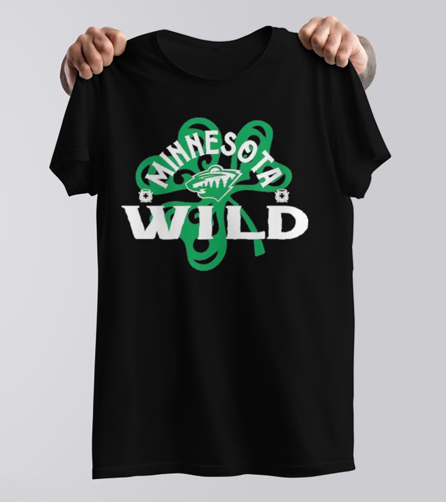 Minnesota Wild St. Patrick’s Day Shamrock T-Shirt