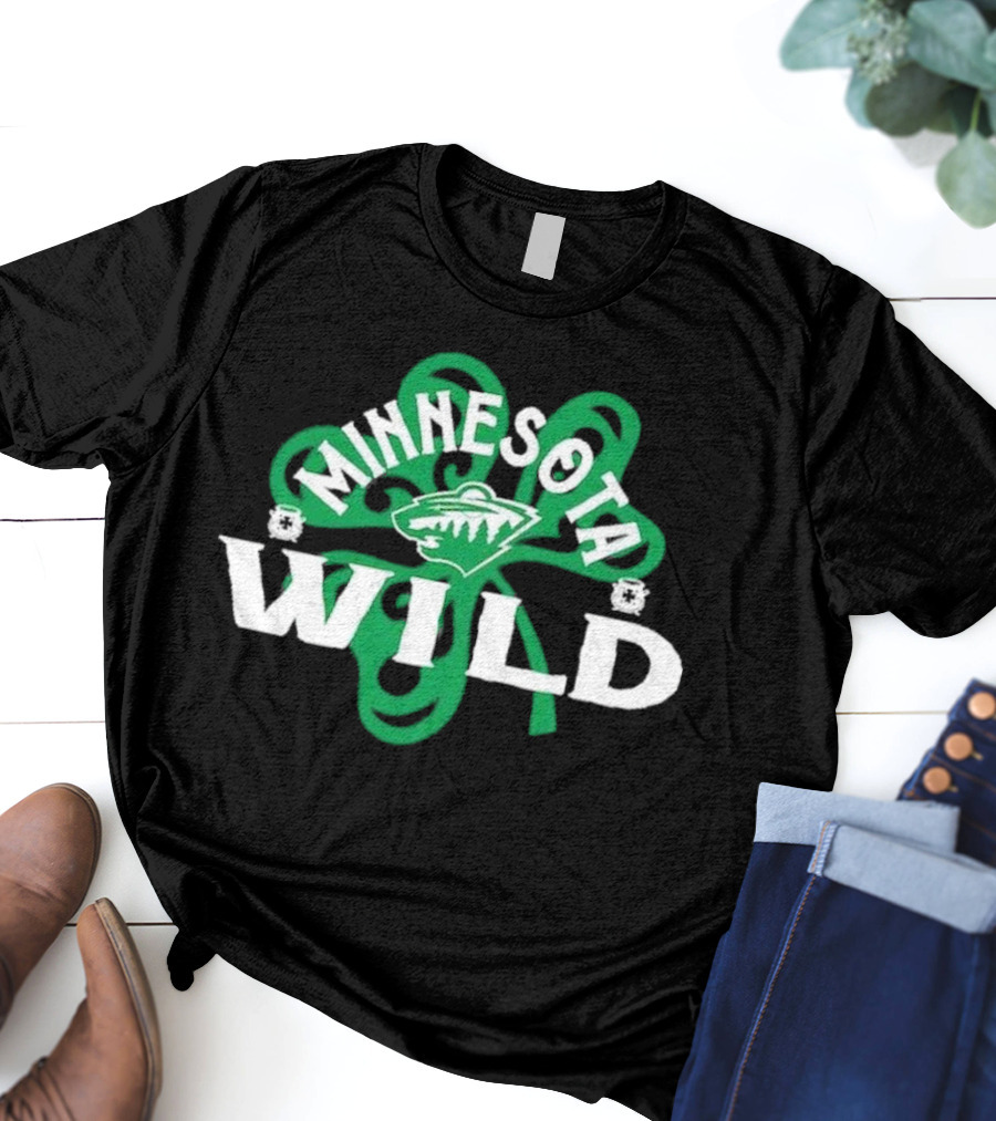 Minnesota Wild St. Patrick’s Day Shamrock 2025 T-Shirt