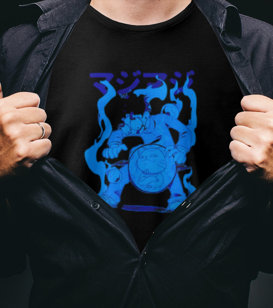 Dandadan My Balls Manga Character With Blue Aura T-Shirt