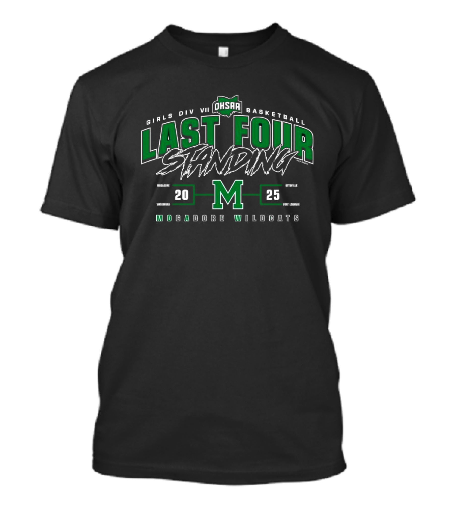 Mogadore Wildcats 2025 OHSAA Girls Division VII Basketball Last Four Standing M T-Shirt