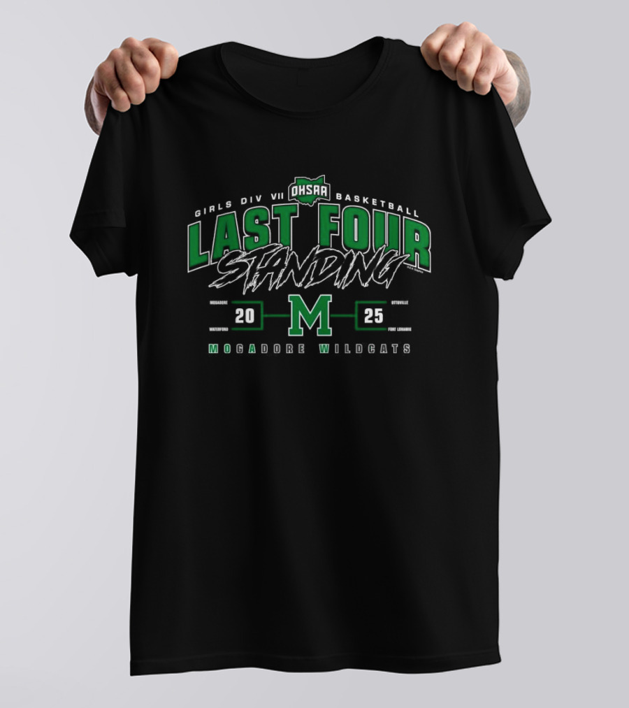 Mogadore Wildcats 2025 OHSAA Girls Division VII Basketball Last Four Standing M T-Shirt