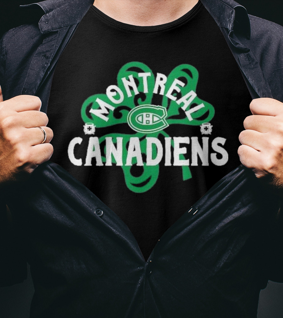 Montreal Canadiens St. Patrick’s Day Shamrock 2025 T-Shirt