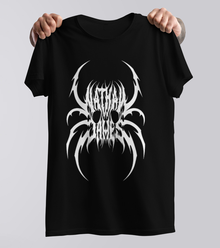 Nathan James White Spider Skull T-Shirt