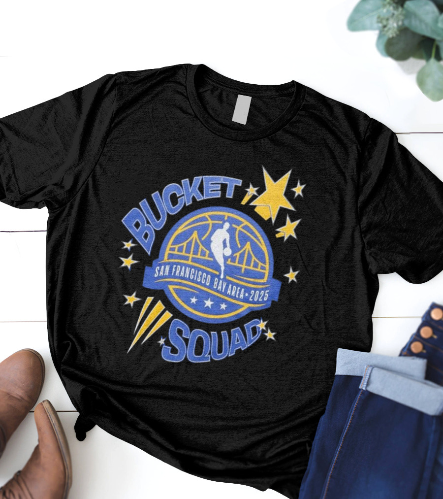 NBA All-Star 2025 Bucket Squad San Francisco Bay Area T-Shirt