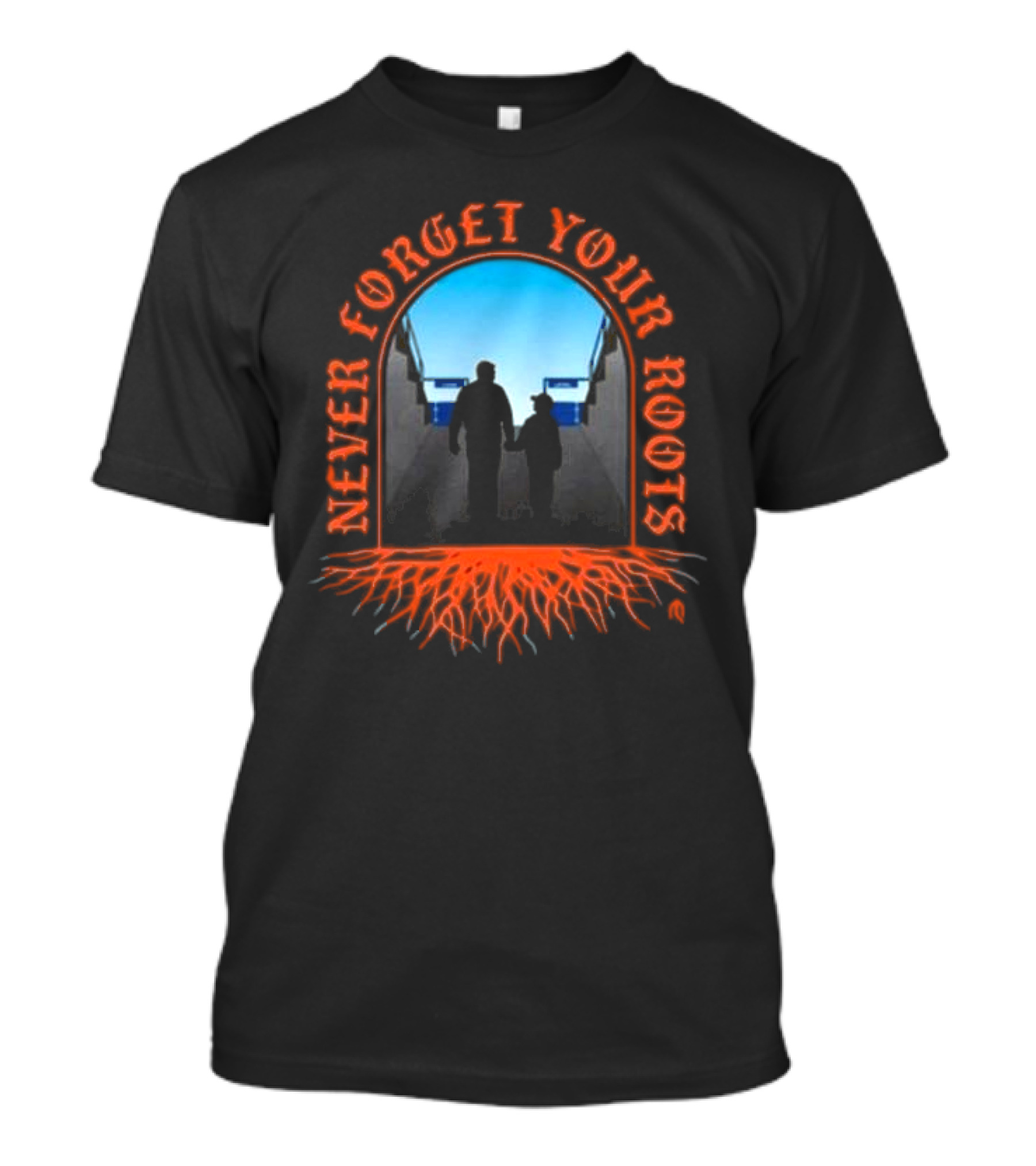 Never Forget Your Roots Family Connection Silhouette Roots T-Shirt