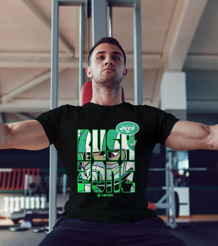 New York Jets NFL Rush Zone Cartoon Football Jets T-Shirt