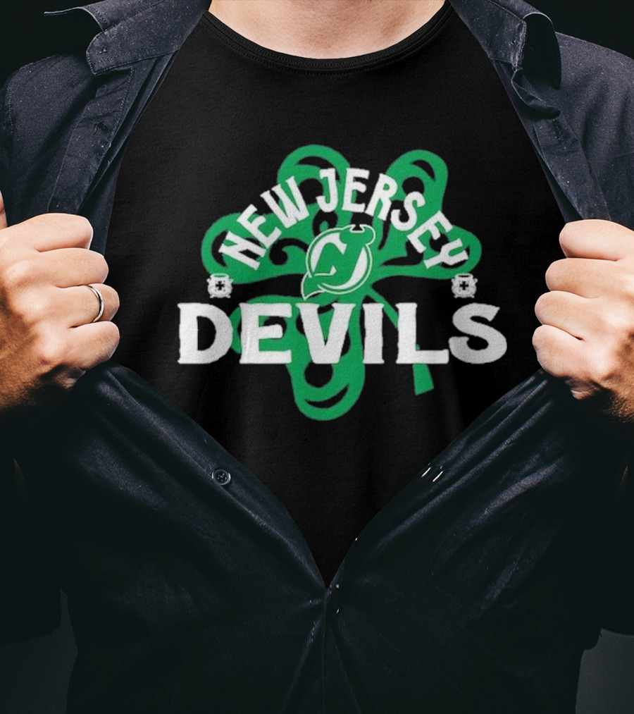New Jersey Devils Shamrock St. Patrick's Day T-Shirt