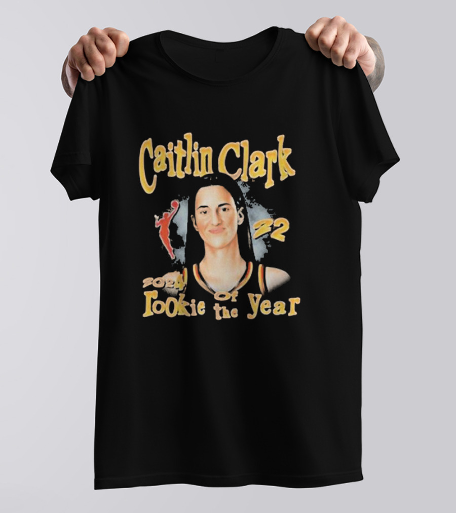 Caitlin Clark Rookie Of The Year Basketball Number 22 Player Tribute T-Shirt