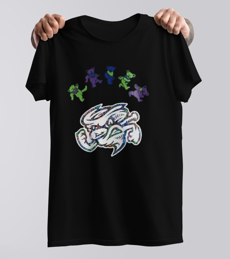 Omaha Storm Chasers Grateful Dead Night 2025 Baseball Dancing Bears T-Shirt