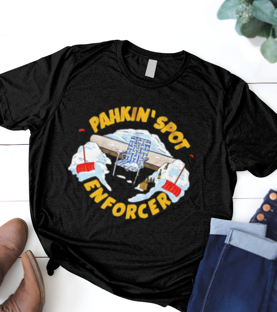 Pahkin’ Spot Enforcer Hockey Ice Rink Shovels T-Shirt
