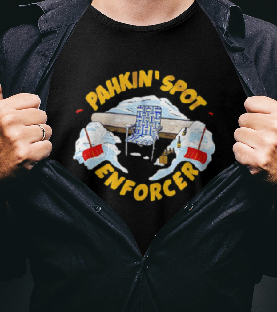 Pahkin’ Spot Enforcer Hockey Ice Rink Shovels T-Shirt
