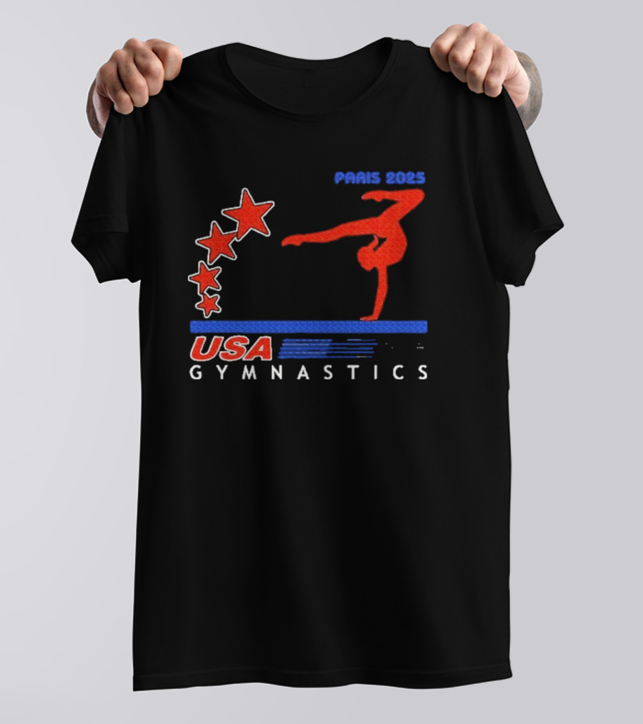 Paris 2025 USA Gymnastics Stars T-Shirt