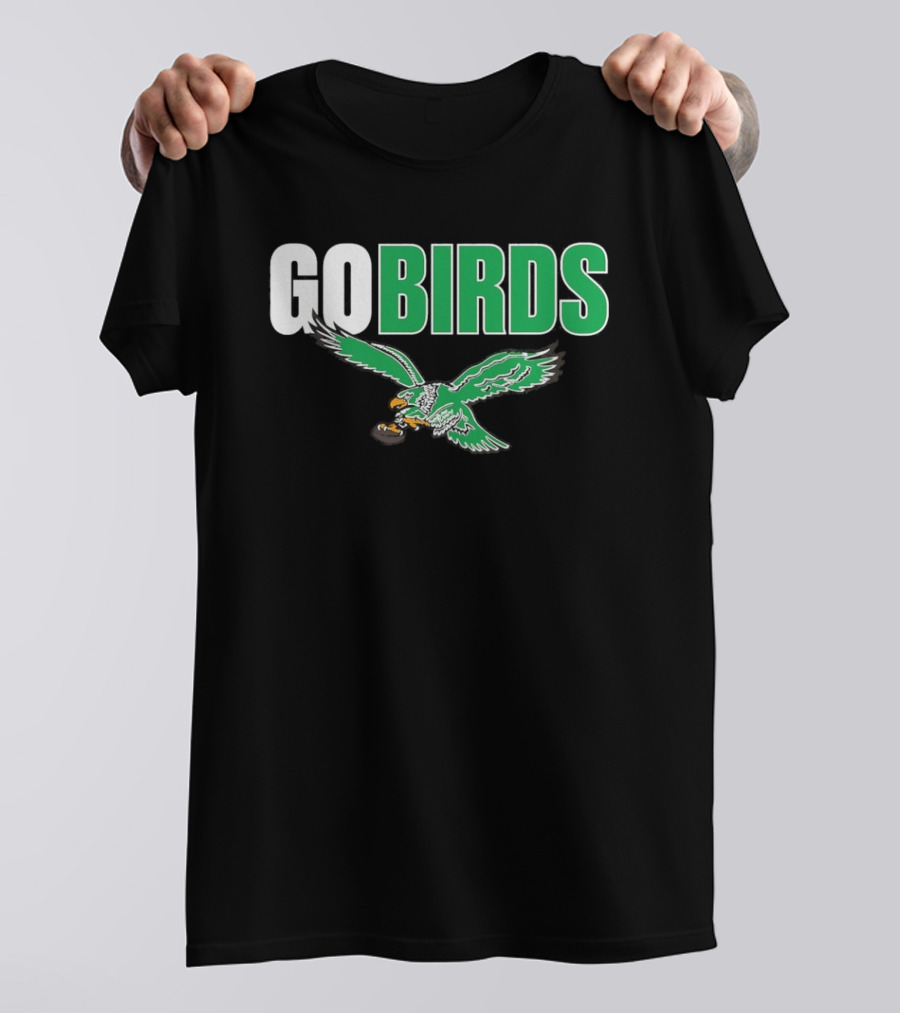 Philadelphia Eagles Go Birds Flying Eagle Emblem T-Shirt