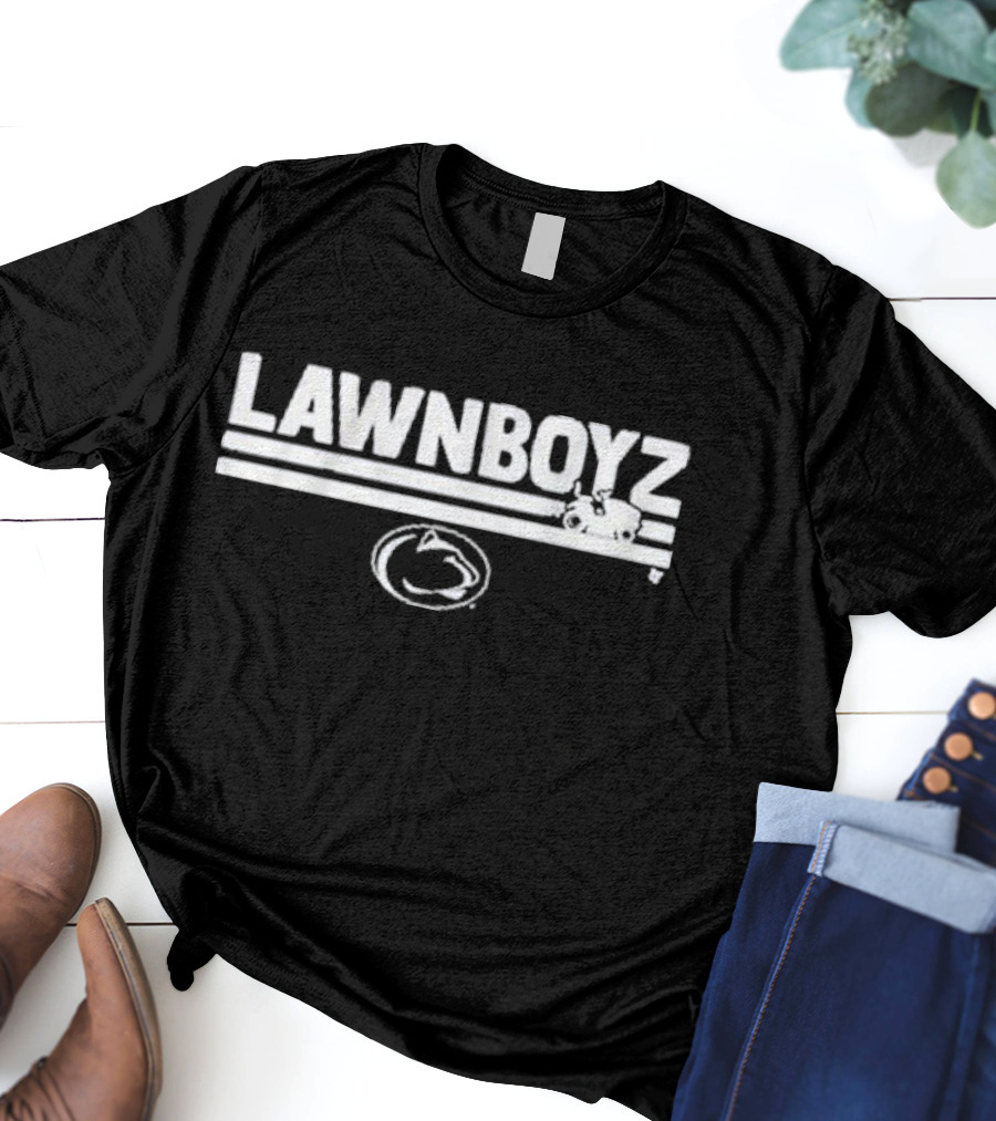 Penn State Lawn Boyz Football College Team Emblem T-Shirt