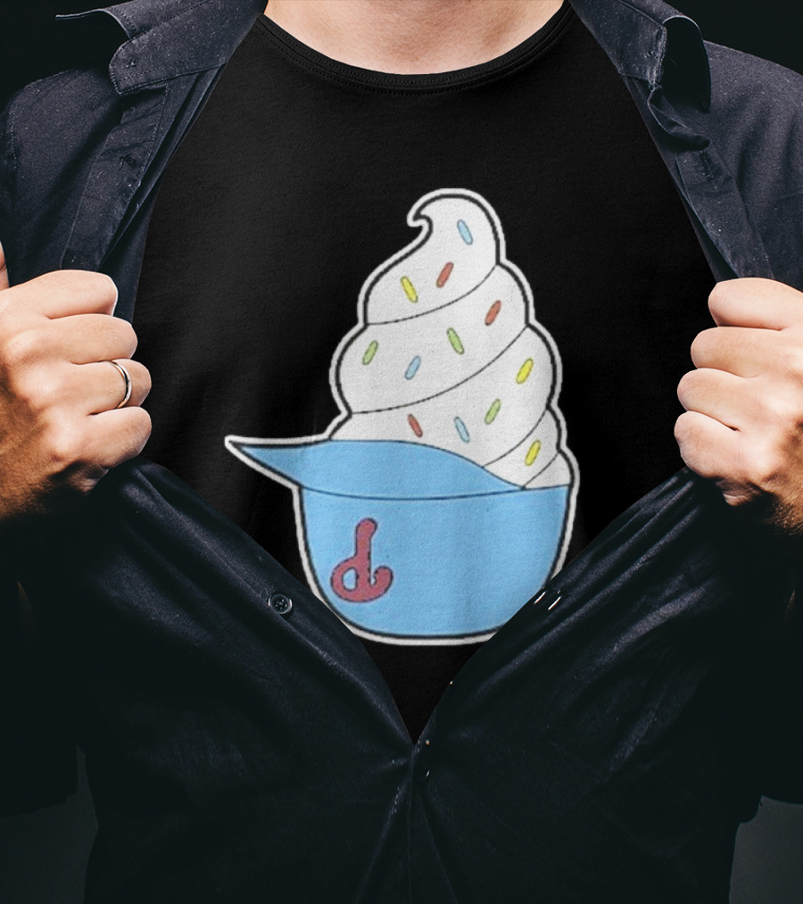 Philadelphia Phillies Ice Cream Helmet With Sprinkles T-Shirt