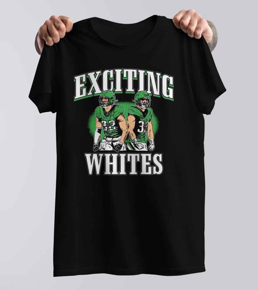 Exciting Whites Philly 2025 Football Players In Green Jerseys T-Shirt
