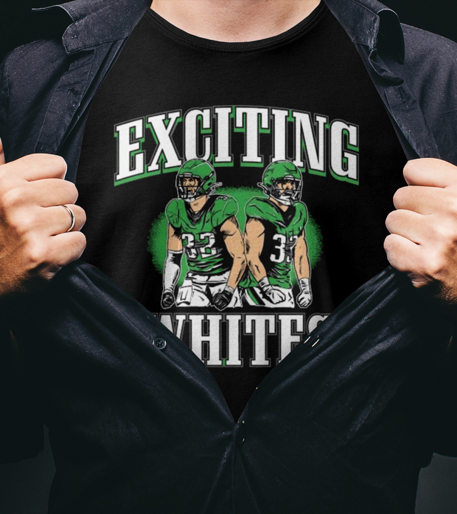 Exciting Whites Philly 2025 Football Players In Green Jerseys T-Shirt