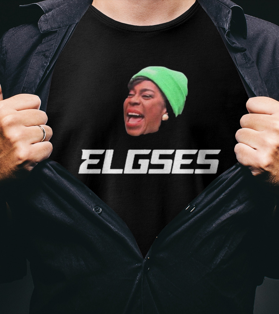 Philly Mayor Cherelle Parker Elgses Green Beanie Image T-Shirt