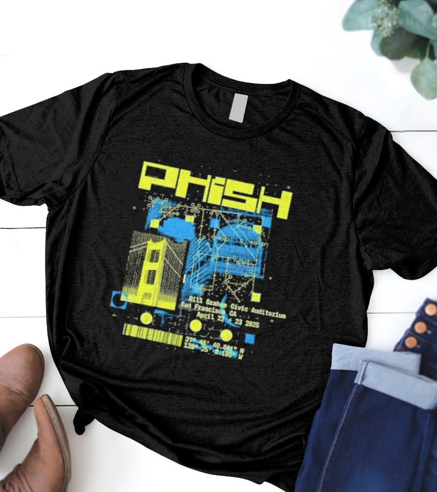 Phish San Francisco California April 22nd And 23rd 2025 T-Shirt