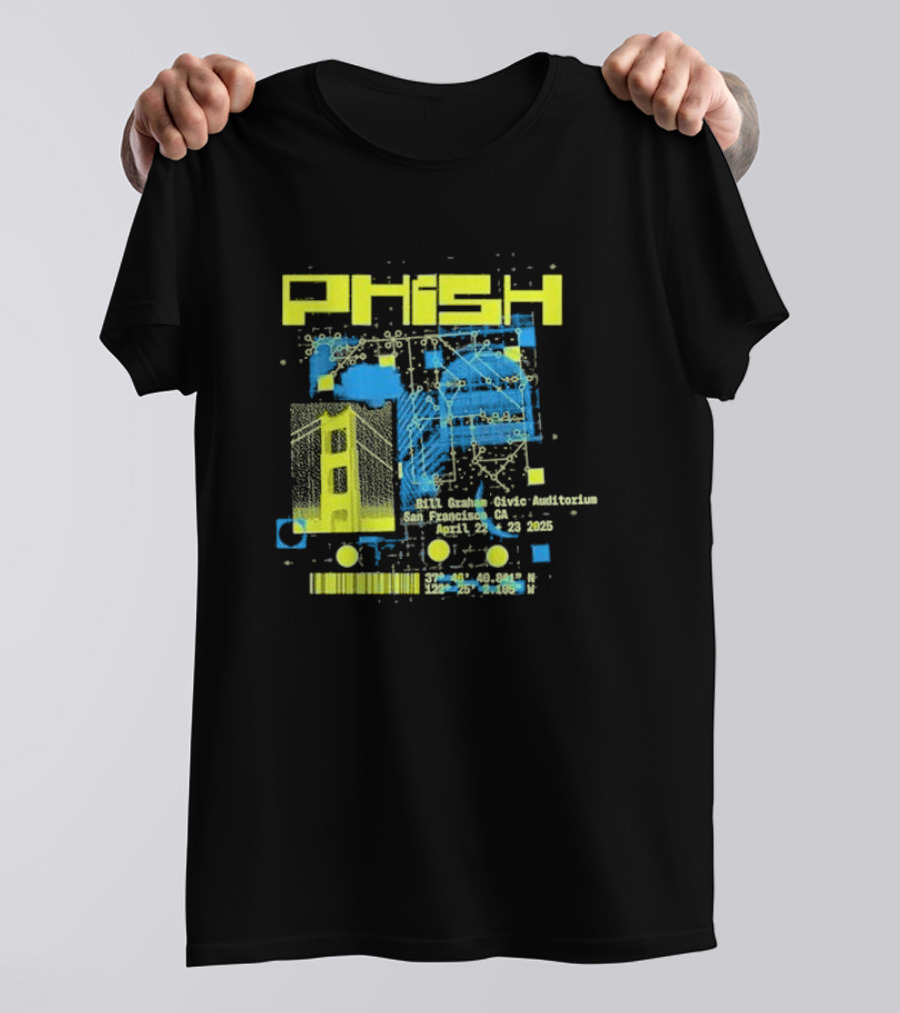 Phish San Francisco California April 22nd And 23rd 2025 T-Shirt