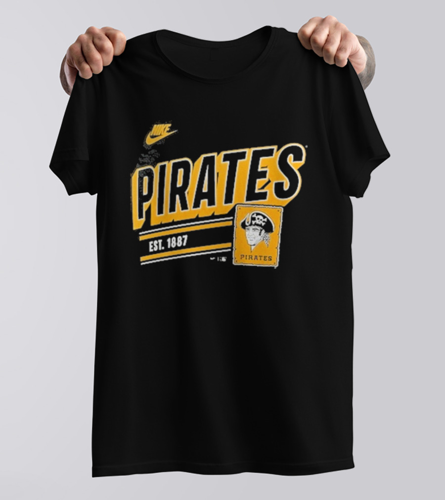 Nike Pittsburgh Pirates Est. 1887 Cooperstown Collection Retro T-Shirt