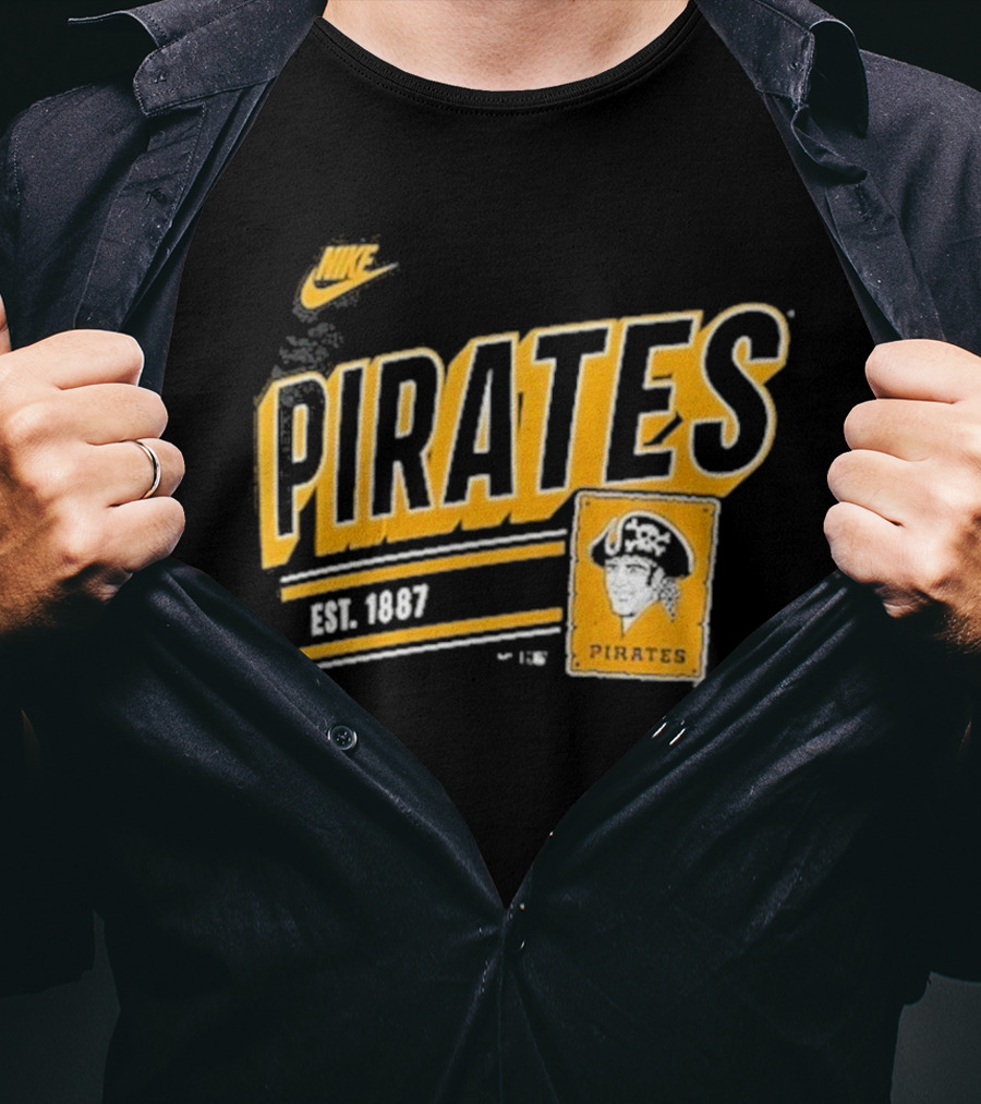 Nike Pittsburgh Pirates Est. 1887 Cooperstown Collection Retro T-Shirt