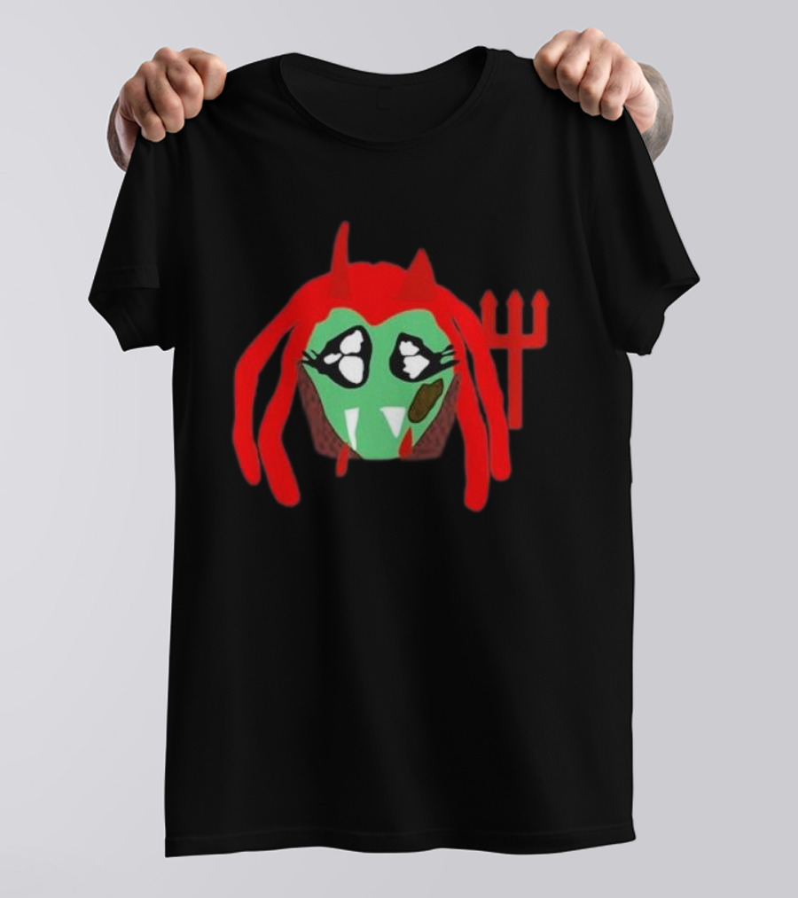 PlayboI CartI Whole Lotta Red Devil Mask Illustration T-Shirt