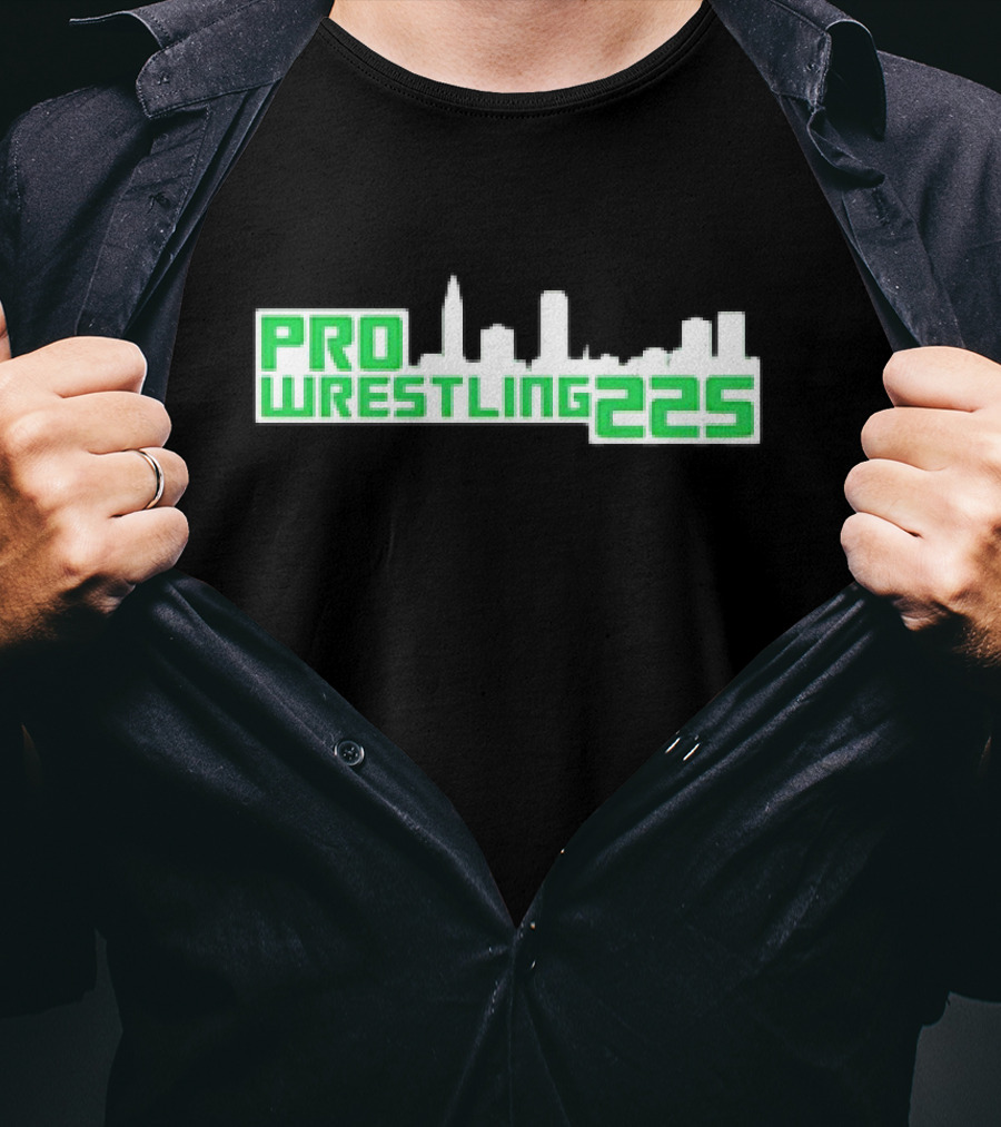 Pro Wrestling 225 Skyline Design T-Shirt