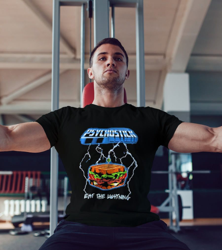 Psychostick Eat The Lightning Sandwich With Lightning Bolts T-Shirt