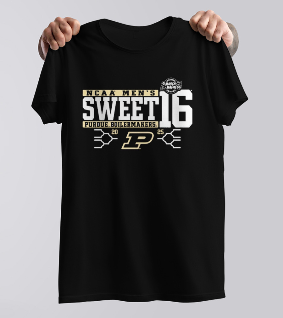 Purdue Boilermakers NCAA Men's Sweet 16 March Madness 2025 T-Shirt