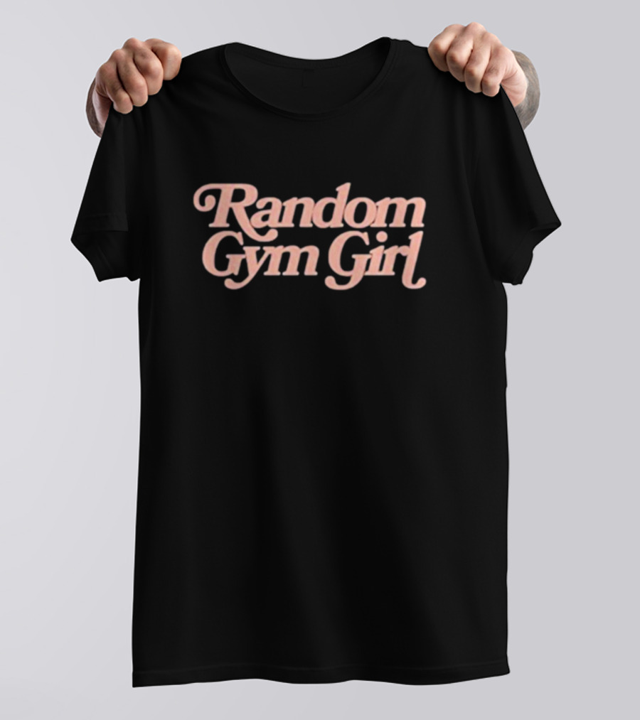 Random Gym Girl Pastel Text Typography T-Shirt