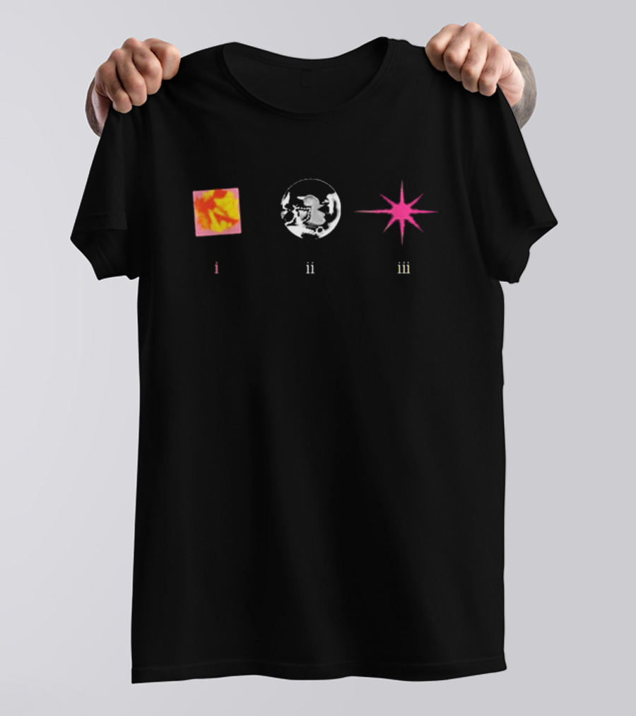 RAYE I Ii Iii Let There Be Light Square Circle Star T-Shirt