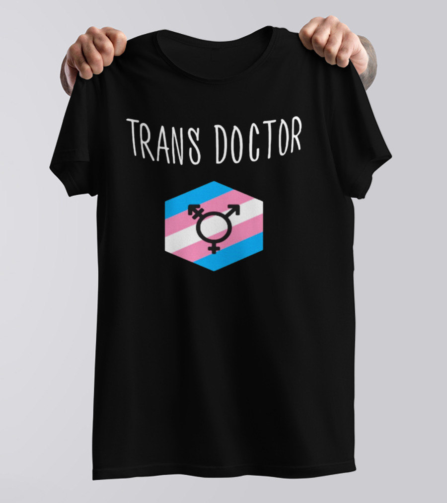 Trans Doctor Pride Symbol Hexagon T-Shirt