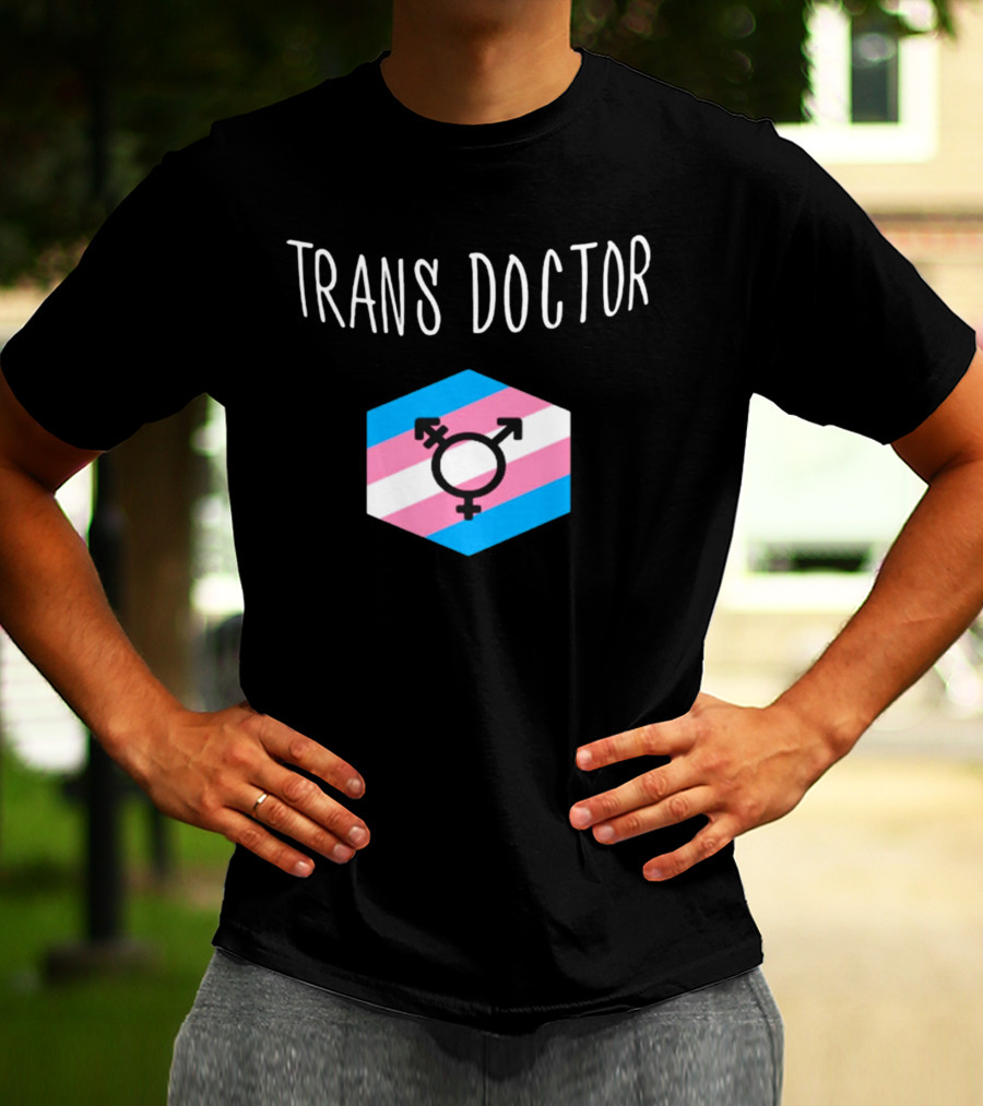 Trans Doctor Pride Symbol Hexagon T-Shirt
