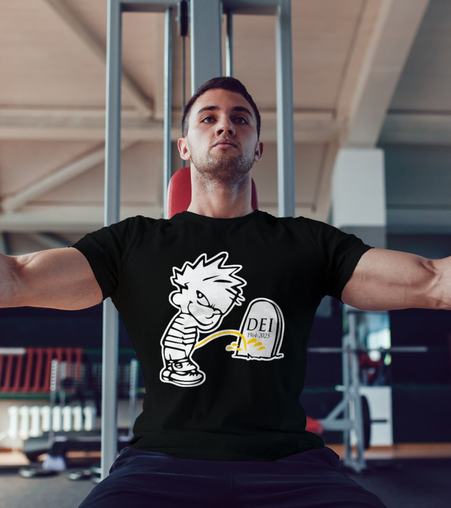 RIP DEI 1964-2025 Comic Tribute With Cartoon Character T-Shirt